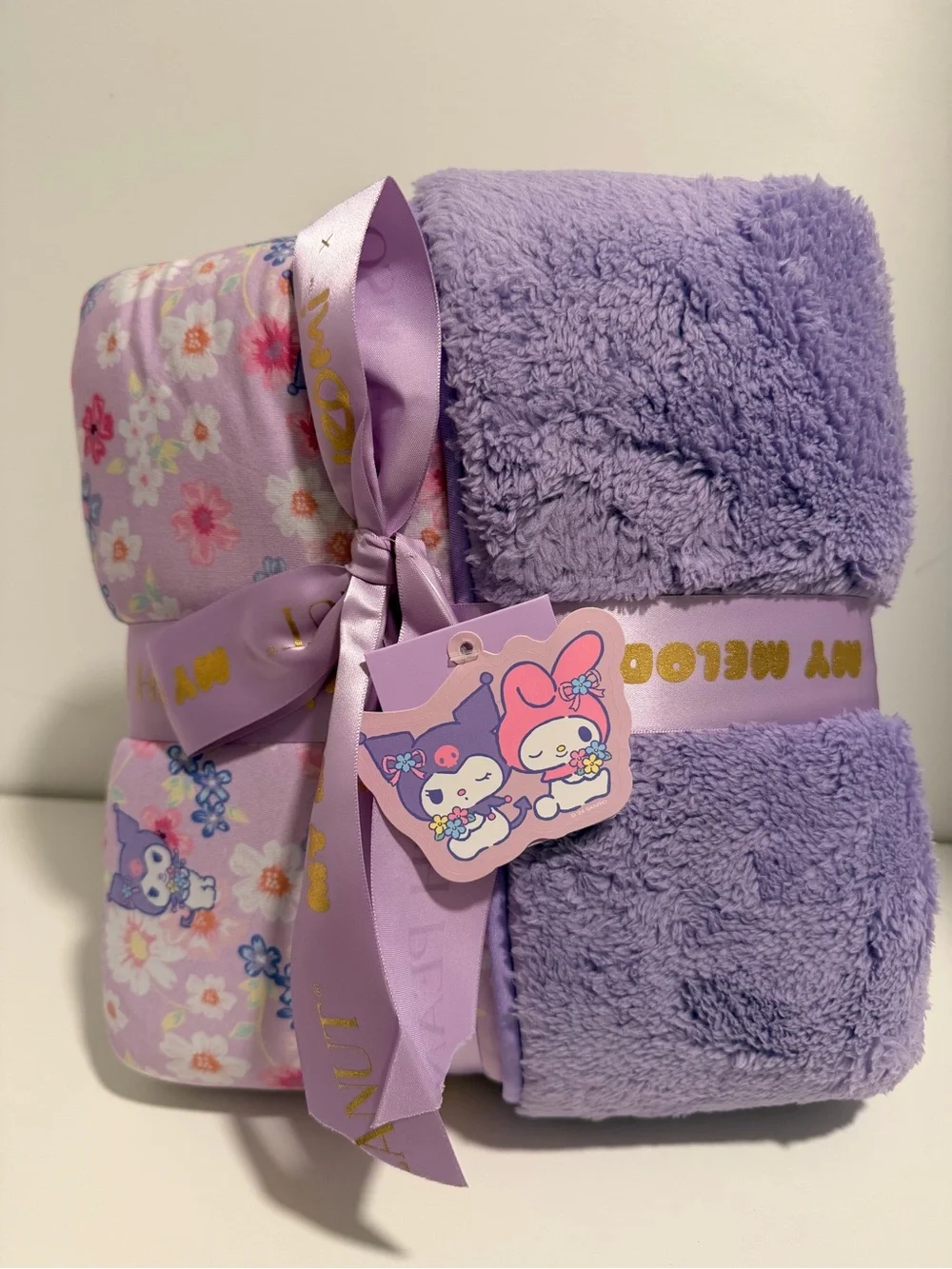 Posh Peanut Kuromi & My Melody Garden Party Luxe Plush Patoo